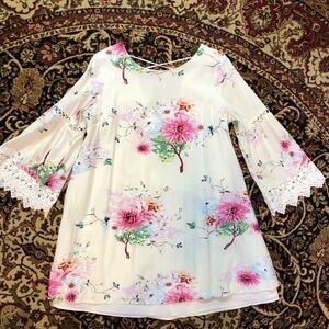 Floral Bell Sleeve Dress